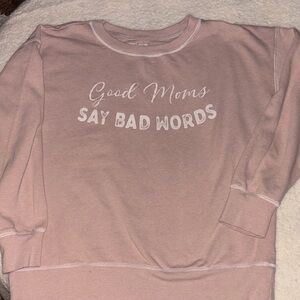 Pink Graphic Sweatshirt-Maurice’s Large